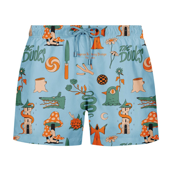 The Dudes Ανδρικό μαγιό European Fantasy Blue Swim Shorts
